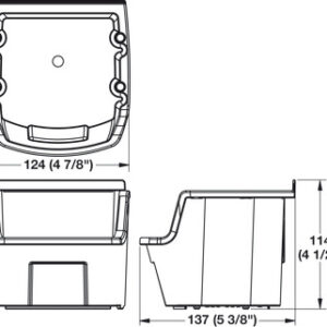 Utility Bin Plastic Black